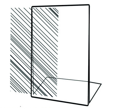 Stojánek na tiskopisy, z plexiskla dvojitý