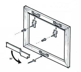 Bezpečnostní závěs pro velké obrazy