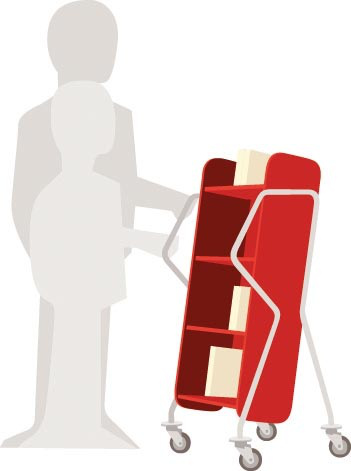 Knihovní vozík Crossrunner