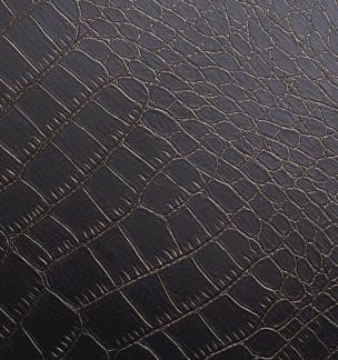 X6 CHOCOLATE LEATHER CROCODILE SKIN