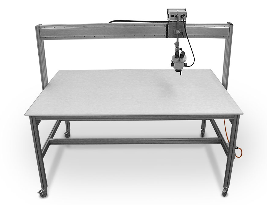 Pracovní stůl pro mikroskop